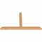 Ekena Millwork Portland Timber Gable Bracket, Western Red Cedar, 84"W x 49"H x 3 1/2"D x 5 1/2"F, 14/12 Pitch GBW084X49X0406POR00SWR - alternate 4